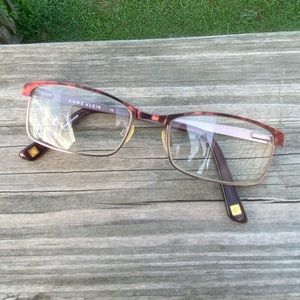 Anne Klein glasses frames AK5015 burgundy marble